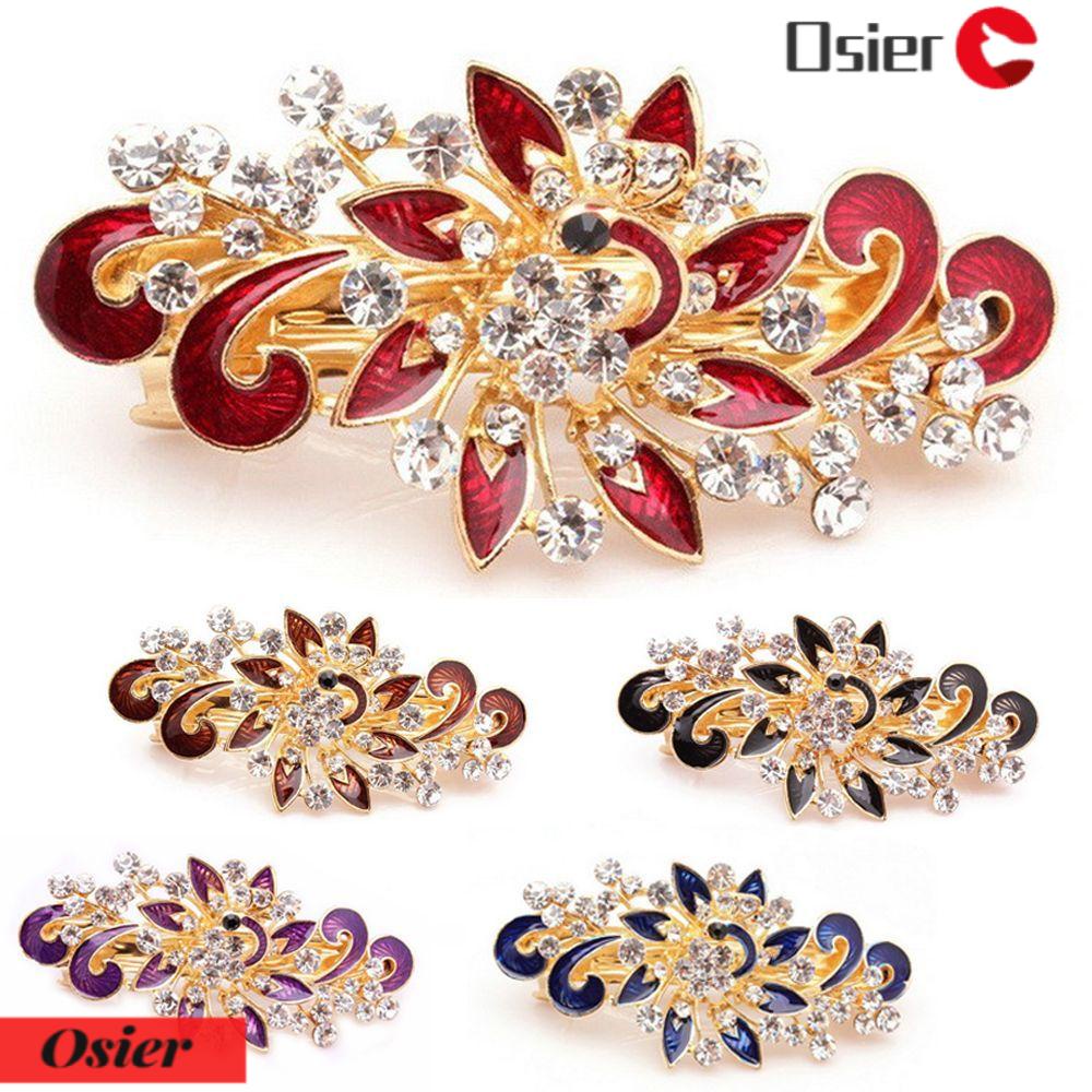 OSIER1 Kẹp TóC HìNh Chú Công ĐíNh Kim Cương Giả ThờI Trang Cho Nữ