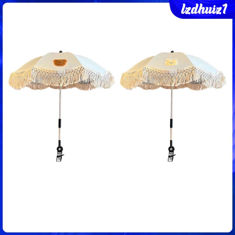 Dù Che Nắng Dạng Đẩy Kèm Kẹp Tùy Chỉnh Tiện Dụng Cho Bé Tập Đi