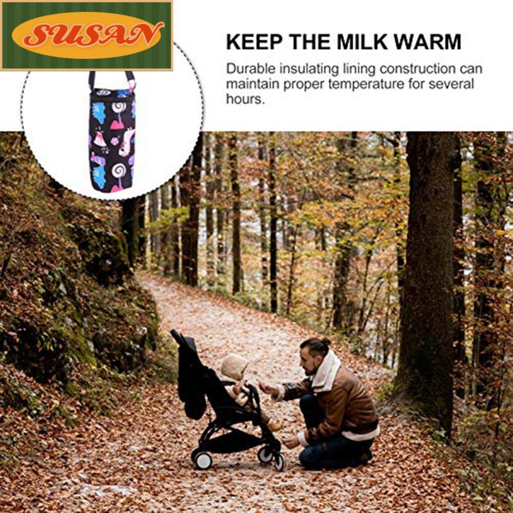 SUSANS Túi Vải Oxford Giữ Ấm Bình Sữa Em Bé