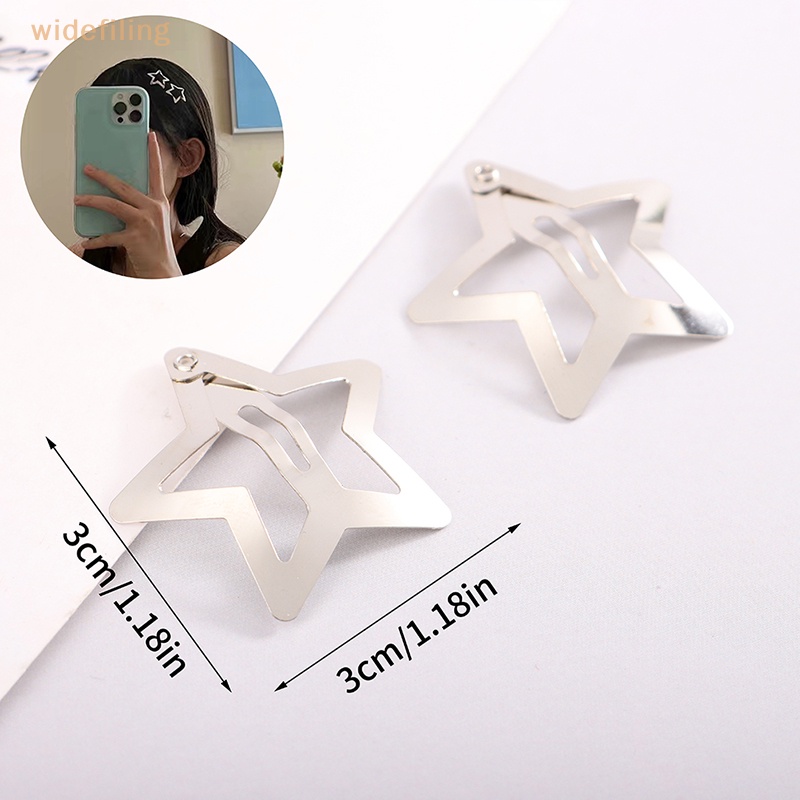 Bộ 4 Kẹp Tóc Họa Tiết Ngôi Sao Màu Sắc Thời Trang