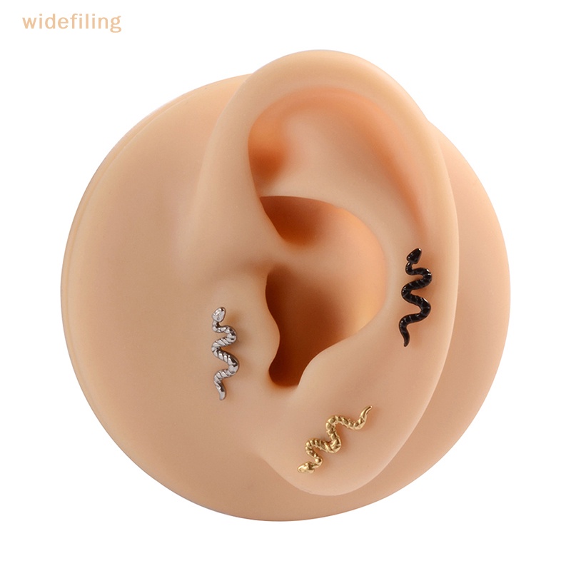 Bông Tai Titan Hình Rắn Bên Trong Sụn Tai / Môi / Cơ Thể Độc Đáo