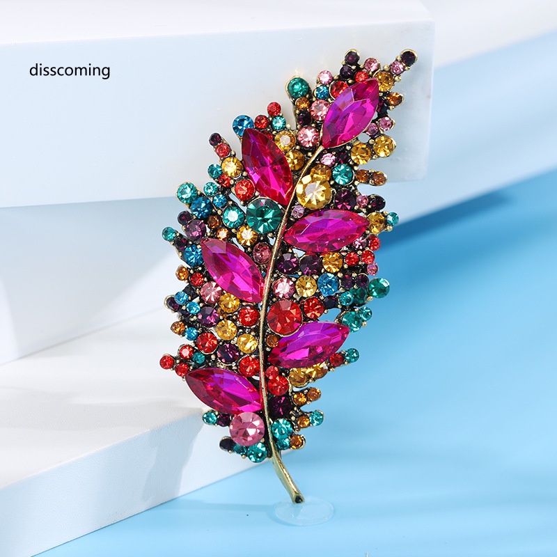 Áo Thun SL SL SL SL Thiết Kế Trẻ Trung Năng Động| Trâm Cài Áo Hình Chiếc Lá Đính Đá Thời Trang Cho Nữ