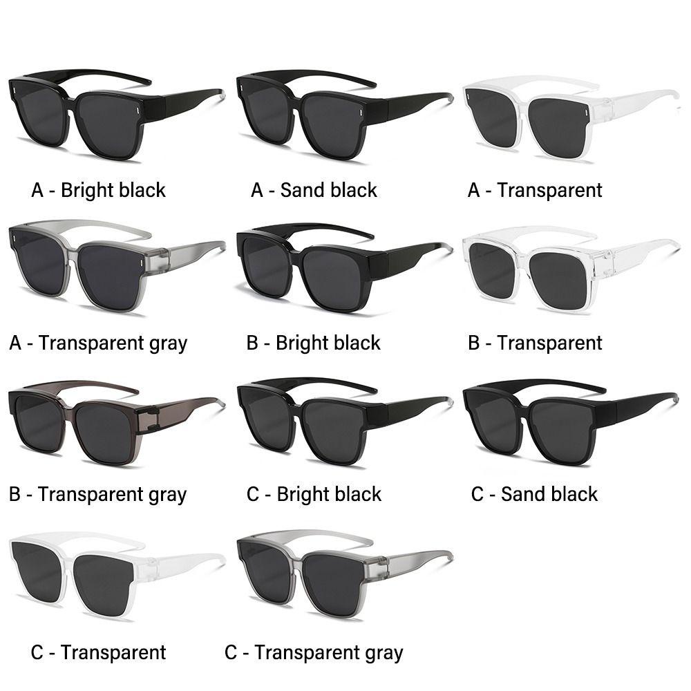 SOFTNESS Kính Chống Nắng Phân Cực Mặt Vuông Bảo Vệ Chống Tia UV Kích Thước Ngoại Cỡ Vừa Vặn Cho Nữ