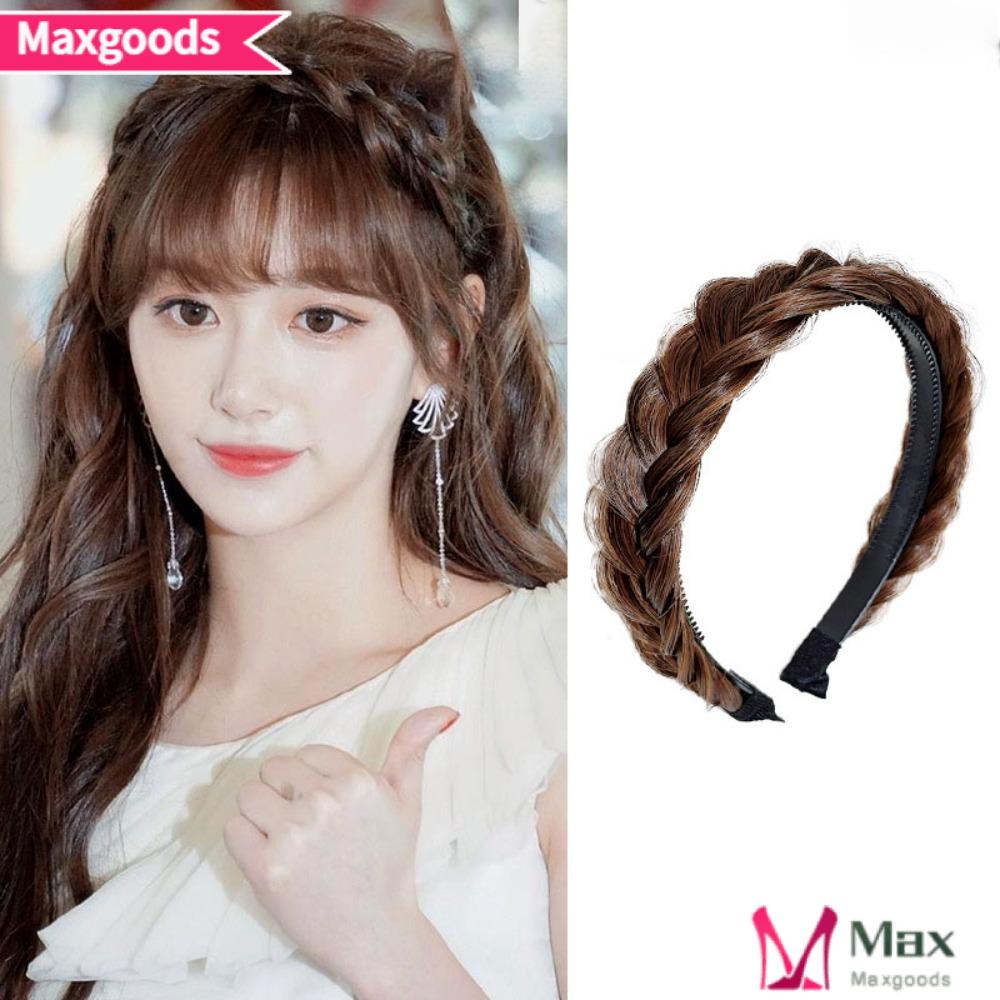 MAXG Băng Đô Cài Tóc Bện Bằng Vải Dệt Phong Cách Cổ Điển