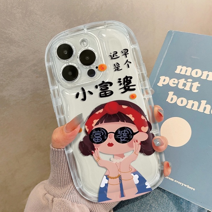 Ốp Điện Thoại Silicon Mềm Trong Suốt Chống Sốc Họa Tiết Dễ Thương Cho IPhone 14 13 12 11 Pro Max XS X XR 8 + 7 Plus