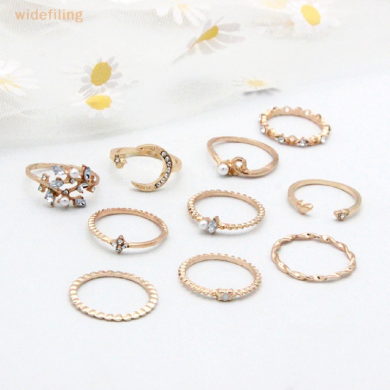 Set 10 Nhẫn Phong Cách Bohemian Thời Trang Cho Nữ