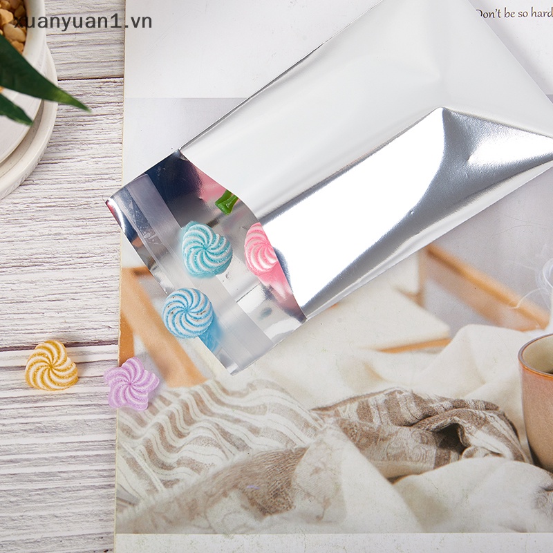 Túi Zip Màng Bạc Đựng Thẻ Chống Thấm Nước Có Thể Đóng Lại Tiện Dụng