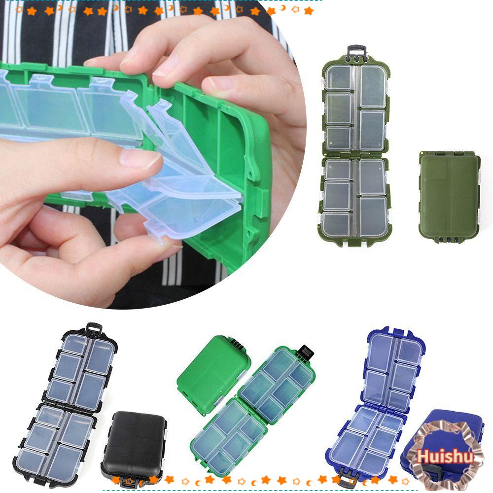 HS Hộp Đựng Thuốc 10 Ngăn Bằng Nhựa Tiện Dụng Mang Theo Du Lịch