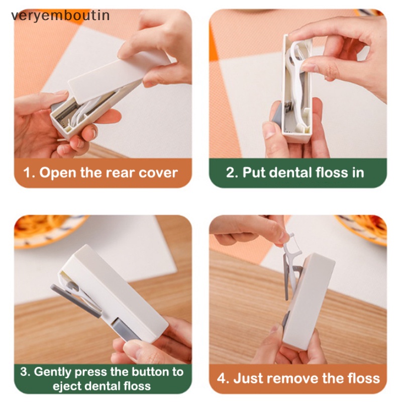 Hộp Đựng Chỉ Nha Khoa Tự Động Có Thể Tái Sử Dụng Giá Đỡ