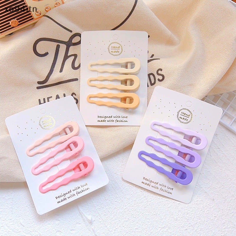 Kẹp Tóc Màu Kẹo Ngọt Họa Tiết Hình Học Thời Trang Cho Nữ