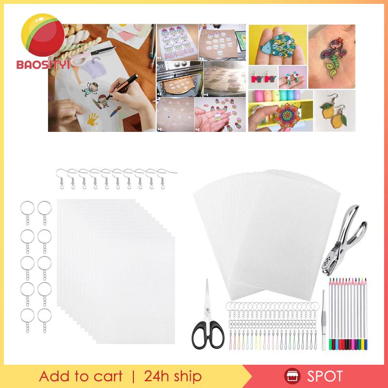 20 Tấm Co Nhiệt Màu Trắng 20cmx14.5cm Tự Làm Trang Sức