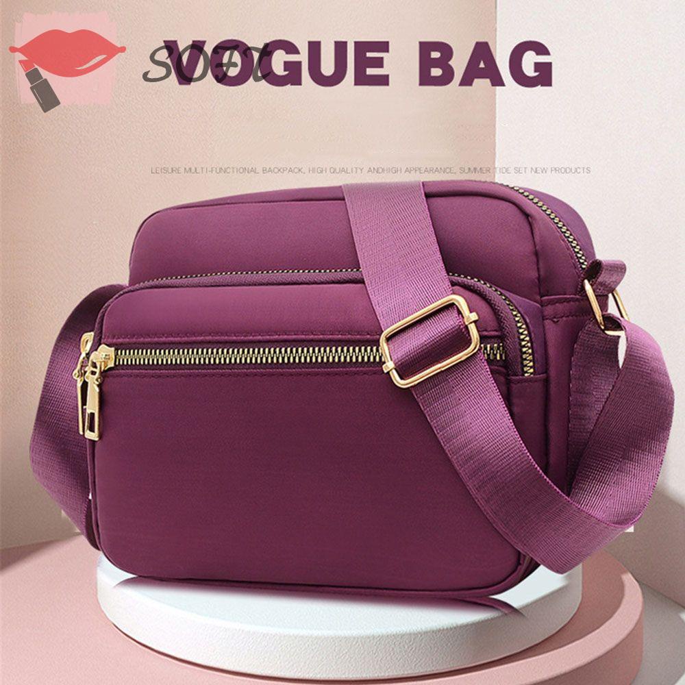 SOFTNESS Túi Xách Cỡ Lớn Chống Thấm Nước Có Khóa Kéo Thời Trang Cho Nữ