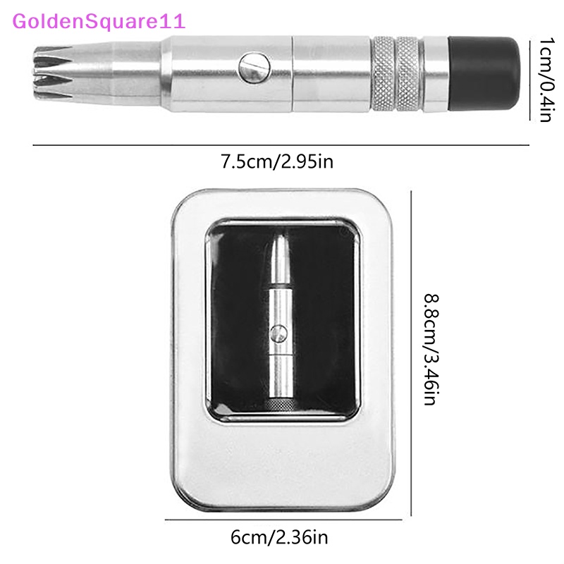 Máy Tỉa Lông Mũi / Tai / Lông Mũi Bằng Thép Không Gỉ Màu Vàng Đồng Có Thể Giặt Sạch Cho Nam