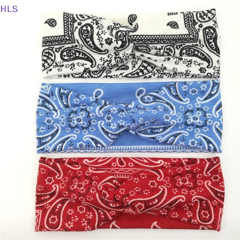 [HLS] Băng Đô Thun Cotton Co Giãn In Họa Tiết Bandana Quấn Đầu Trang Điểm Rửa Mặt / Trang Điểm Thể Thao / Làm Đẹp