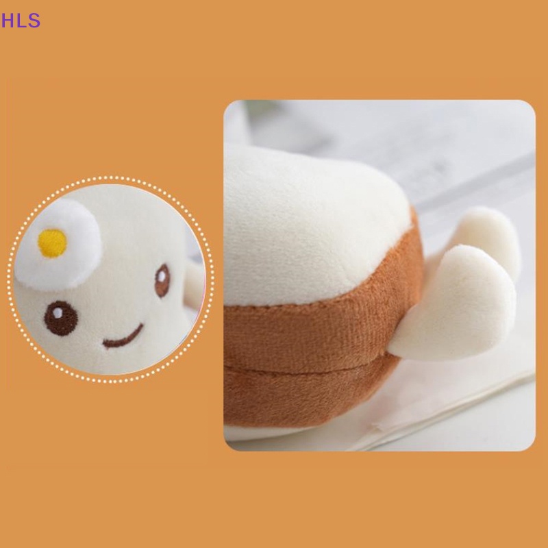 1 Móc Khóa Hình Bánh Mì Nhồi Bông Mềm Mại Kích Thước 12cm