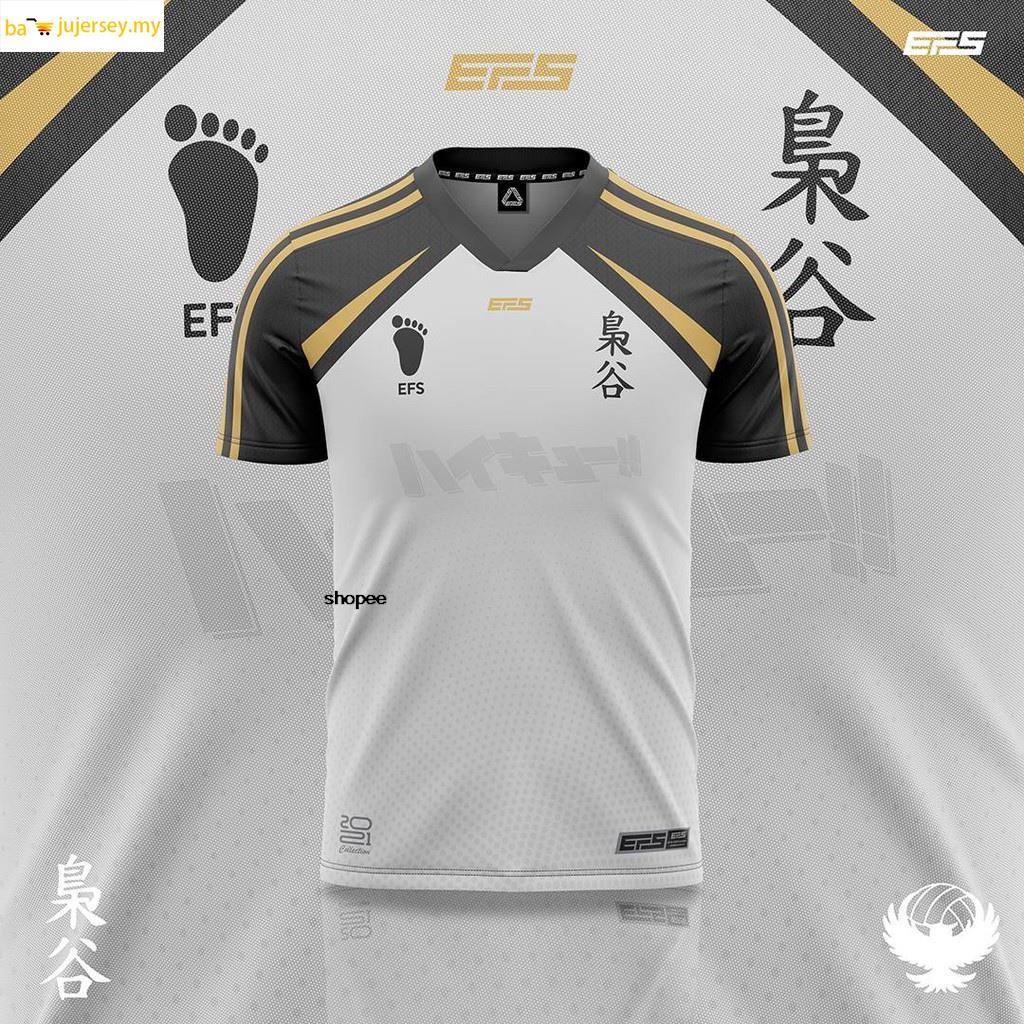 Sản Phẩm Bán Chạy Phiên Bản Đặc Biệt EFS X HAIKYUU!!  Jersey Phiên Bản Quạt Tay Ngắn