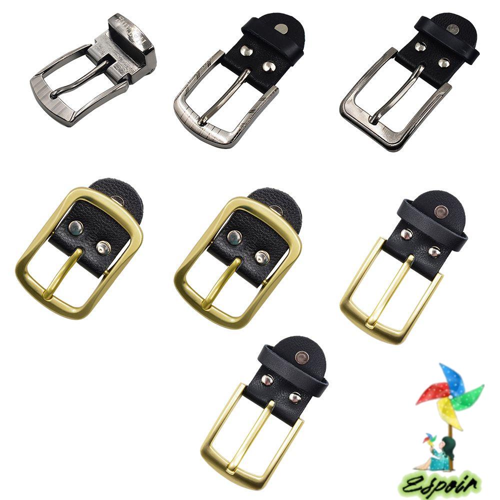 ESPO Đầu Khóa Thắt Lưng Bằng Da Thật Kích Thước 2.5 / 3.5 / 4 cm Dành Cho Nam Giới