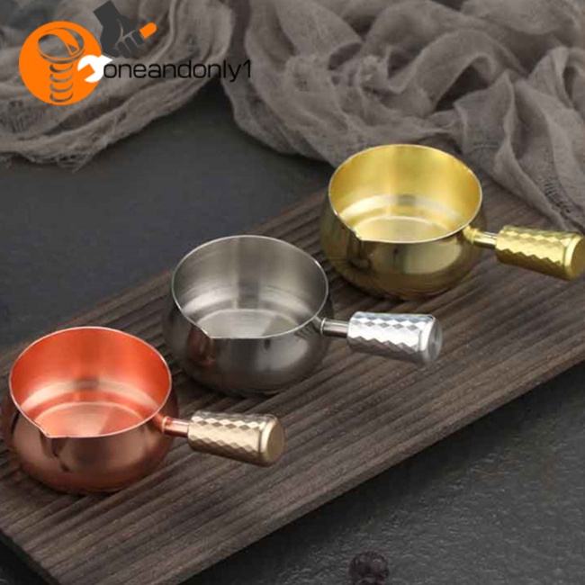 Chén Đựng Nước Sốt Mini 60ml / 100ml Bằng Thép Không Gỉ 304 Có Tay Cầm Tiện Dụng