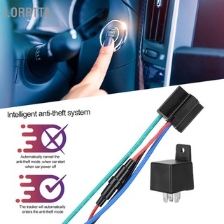 Lorrtta Rơle theo dõi ô tô Định vị GPS Điều khiển từ xa Hệ thống điện giám sát chống trộm