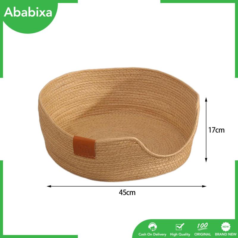 Giường Ngủ Bằng Dây Thừng Dệt Đa Năng Kích Thước 17.7x6.7inch Bảo Vệ Đồ Nội Thất Cho Chó Mèo