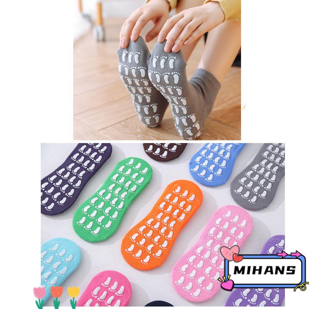 MIH Vớ Nhung Dày Màu Trơn Mát Xa Chân Thoải Mái Chống Trượt Tiện Dụng Cho Nam Và Nữ