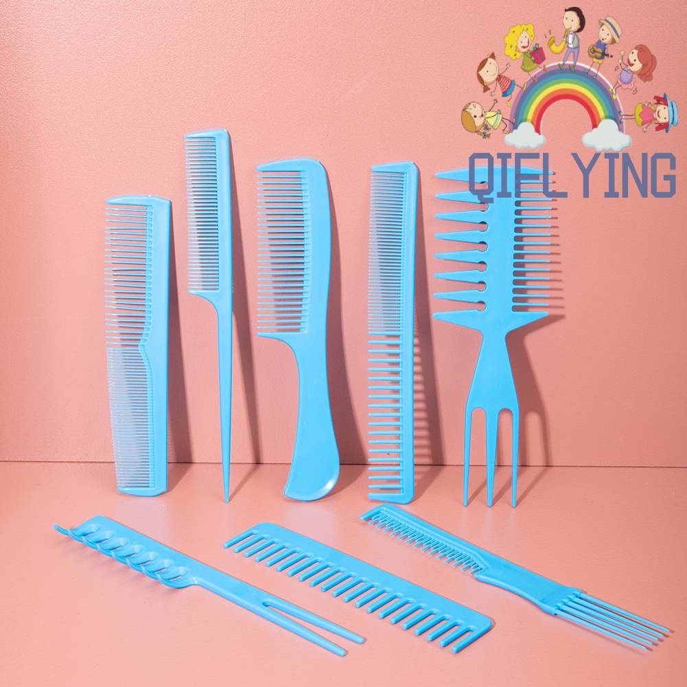 Set 8 Lược Chải Thẳng Râu Chuyên Nghiệp Không Độc Hại