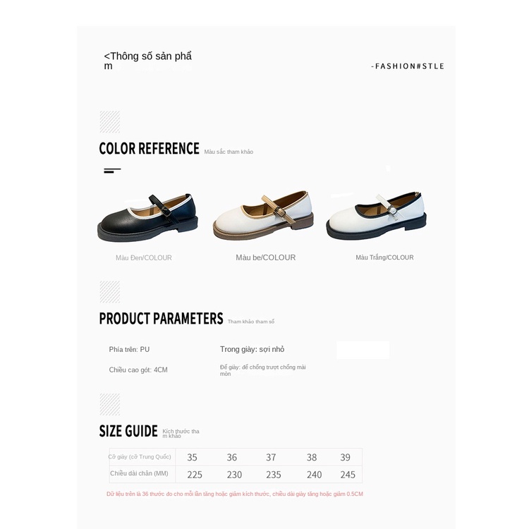 Giày Búp Bê Da Đế Bằng Phong Cách Mary Jane Cổ Điển Thời Trang Mùa Hè Xinh Xắn Dành Cho Nữ