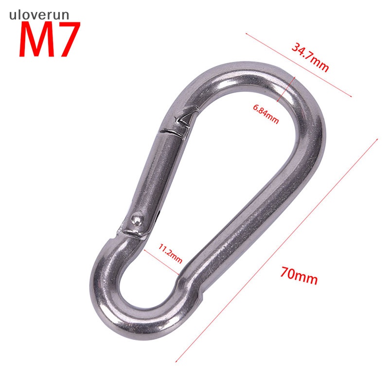 Móc Khóa Carabiner Bằng Thép Không Gỉ 304 Nhanh Chóng Tiện Lợi