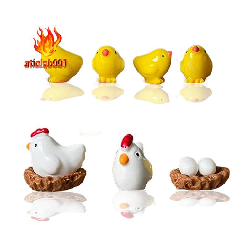 Bộ 7 Phụ Kiện Trang Trí Giày Hình Gà Con 3D Dễ Thương DIY