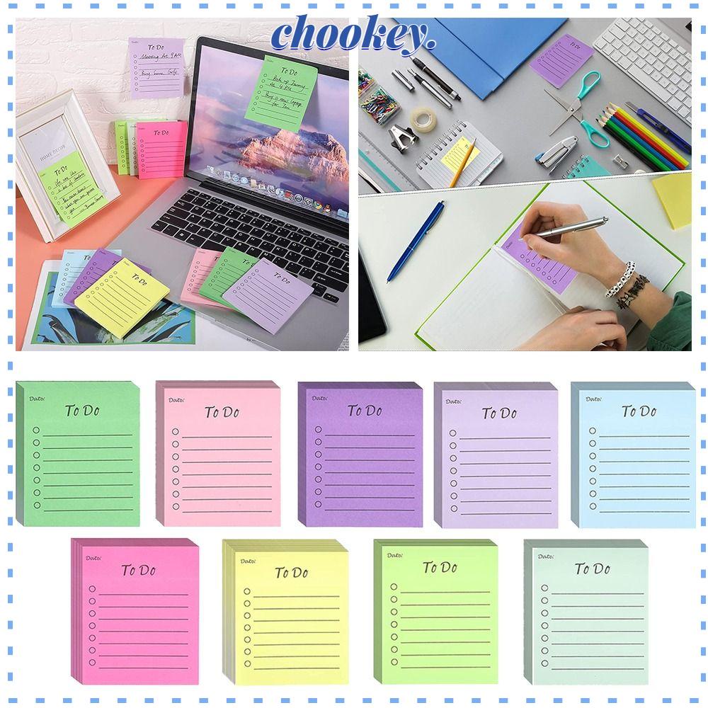 CHOOKEY Set 50 Tấm Giấy Ghi Chú / Lập Kế Hoạch Hàng Ngày / Tháng Sáng Tạo Đa Ứng Dụng