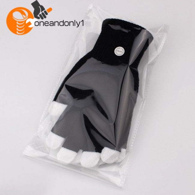 Găng Tay Đèn LED Nhiều Màu Đen Dùng Biểu Diễn Sân Khấu / Giáng Sinh