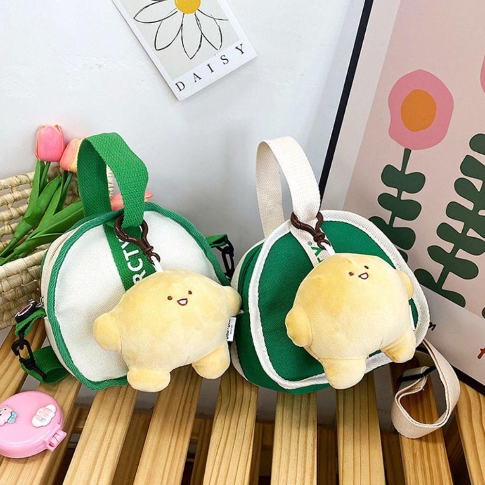 FALLFORBEAUTY Túi Đeo Chéo Vai Hình Tam Giác Bằng Vải Canvas Có Khóa Kéo Thời Trang Cho Nữ