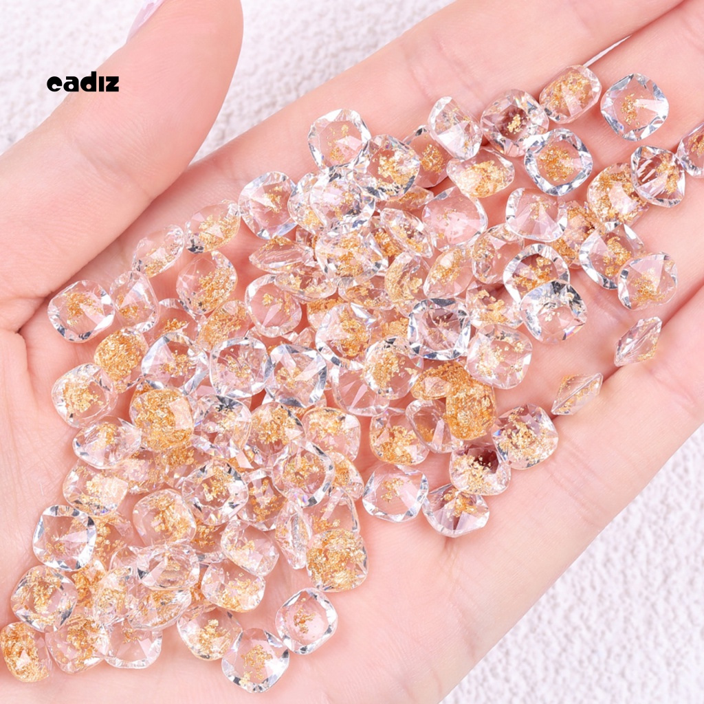 Bộ 50 Phụ Kiện Trang Trí Móng Tay Tạo Hiệu Ứng 3D Bằng Nhựa Resin Chống Thấm Nước DIY