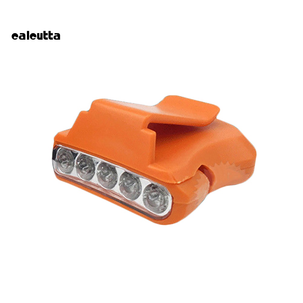Đèn Led 5 Bóng Có Kẹp Gắn Mũ Lưỡi Trai Dùng Khi Đi Câu Cá / Cắm Trại / Leo Núi