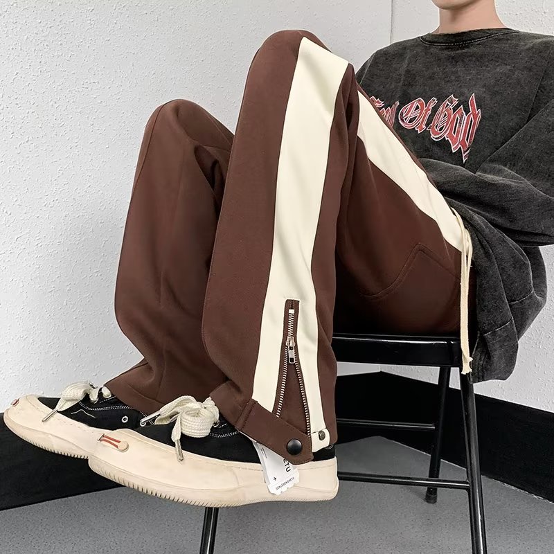 Quần Dài Thể Thao Dáng Rộng Có Khóa Kéo Thời Trang Mùa Hè Cho Nam