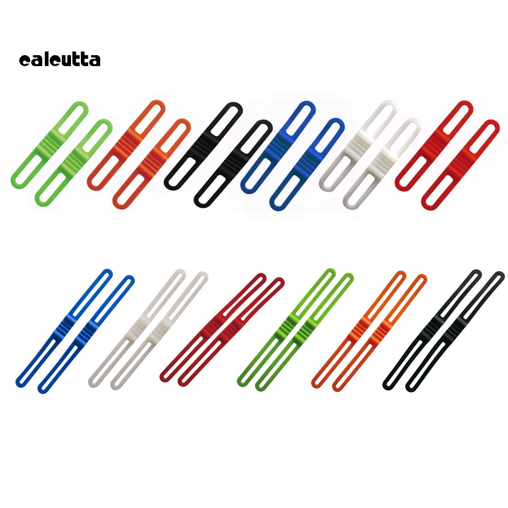 Bộ 2 Dây Silicone Giữ Đèn Pin Gắn Tay Lái Xe Đạp Chống Trượt Tiện Dụng