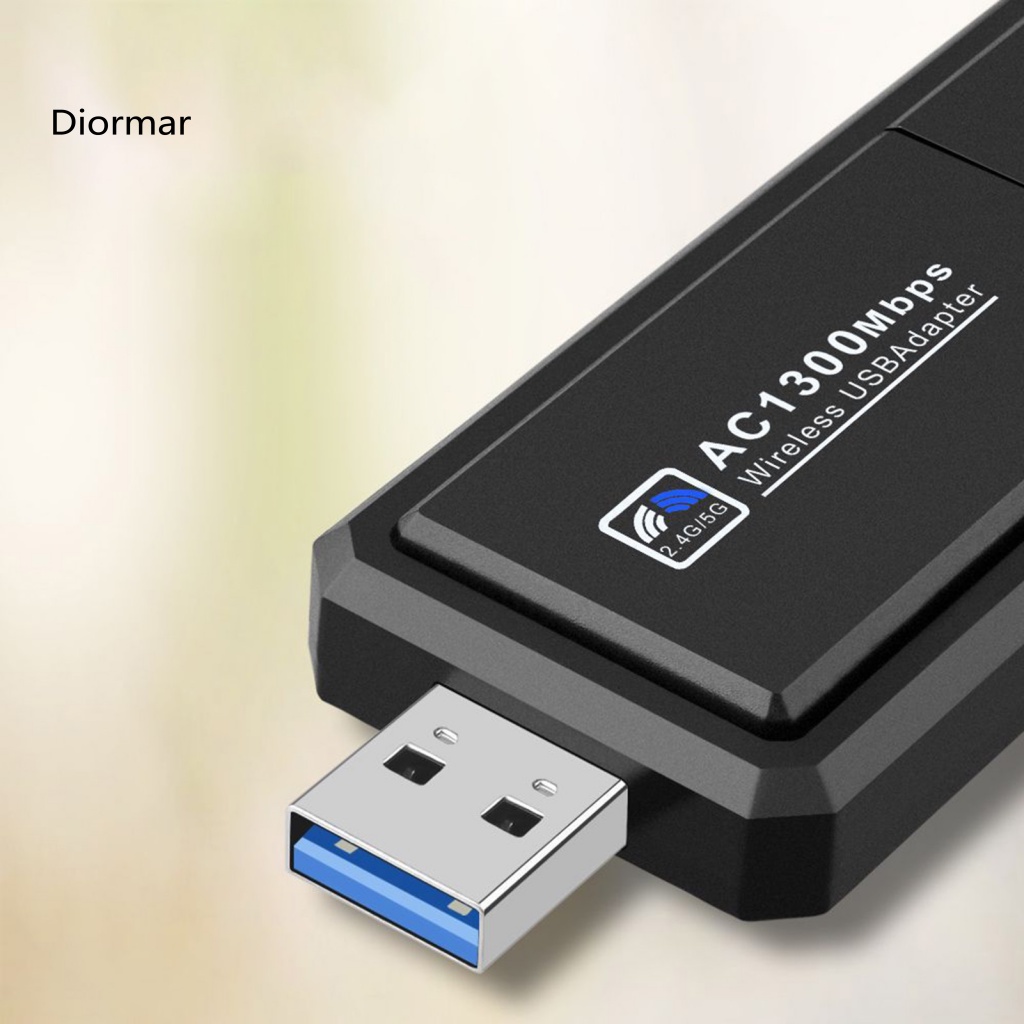 Ăng Ten WiFi USB 30 Tốc Độ Cao Dài 1300M Hỗ Trợ Thẻ Mạng Máy Tính