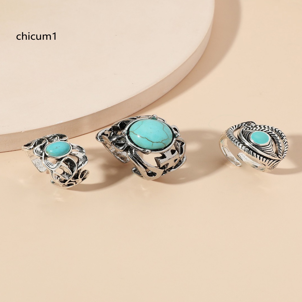 Set 3 Nhẫn Đeo Ngón Tay Chống Mài Mòn Có Thể Điều Chỉnh Cho Nữ