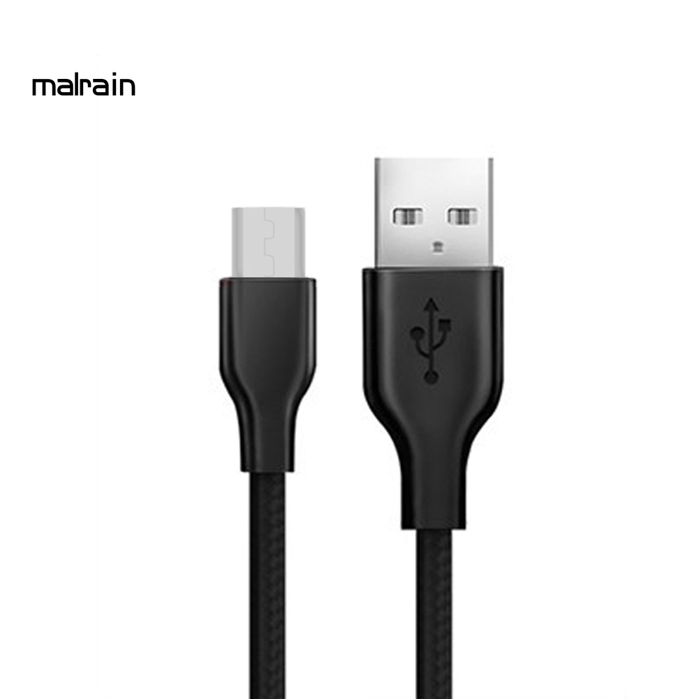 Dây Cáp Sạc Nhanh Micro USB / Type C Bằng Nylon Bện Dài 1m Dành Cho Điện Thoại Di Động