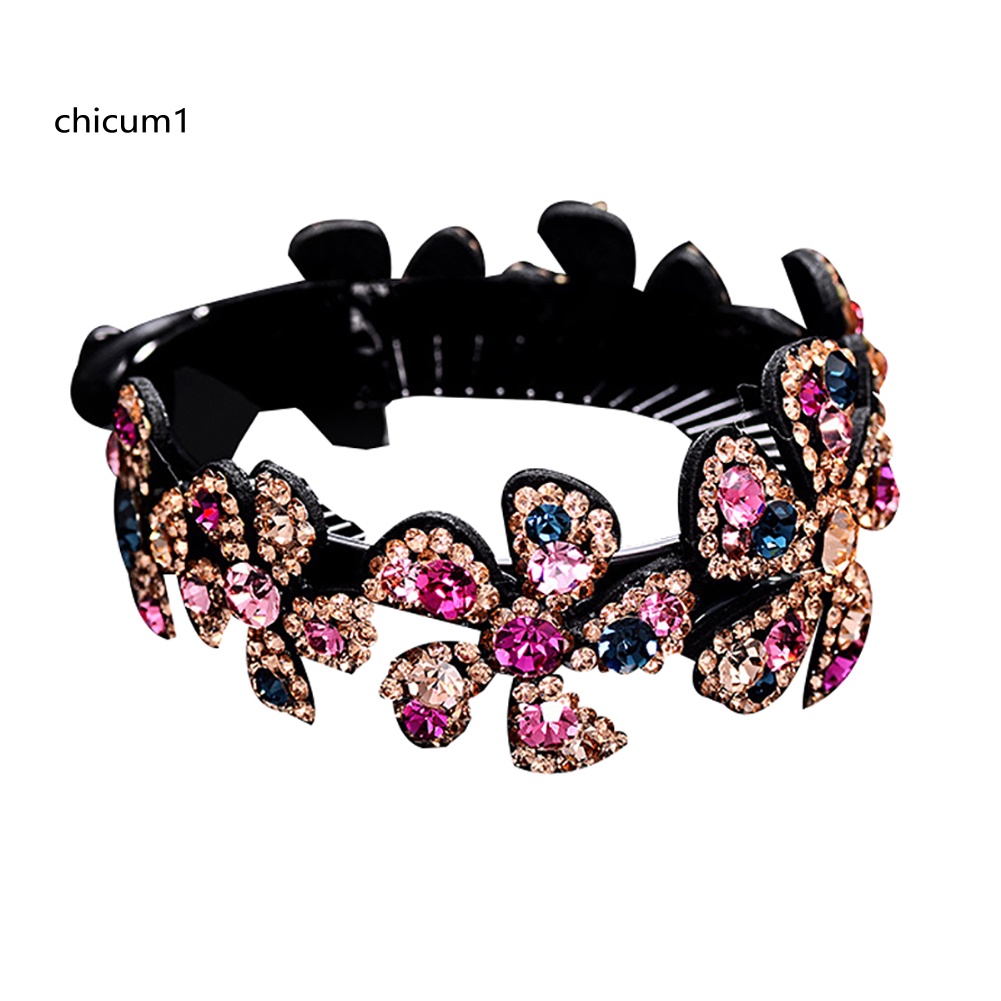 Kẹp Tóc Xoắn Ốc Đính Đá Lấp Lánh Cho Nữ