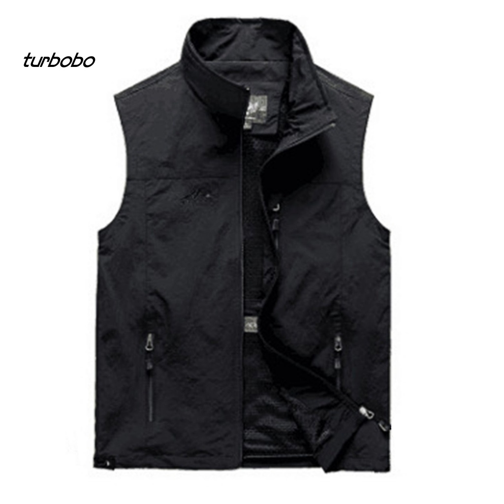 Áo Khoác Câu Cá Sát Nách Cổ Bẻ Màu Trơn Thoáng Khí Thời Trang Cho Nam