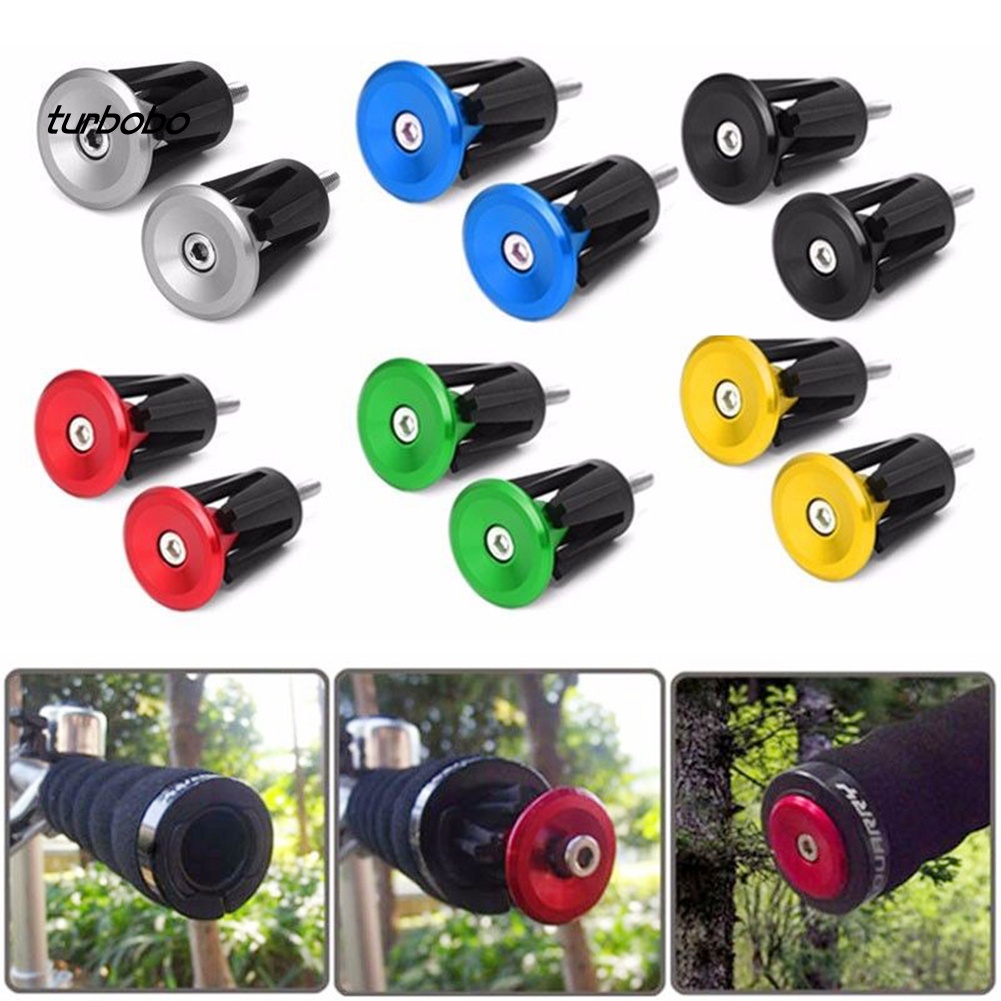 Set 2 Nút Gắn Tay Lái Xe Đạp Bằng Hợp Kim Nhôm Cao Cấp