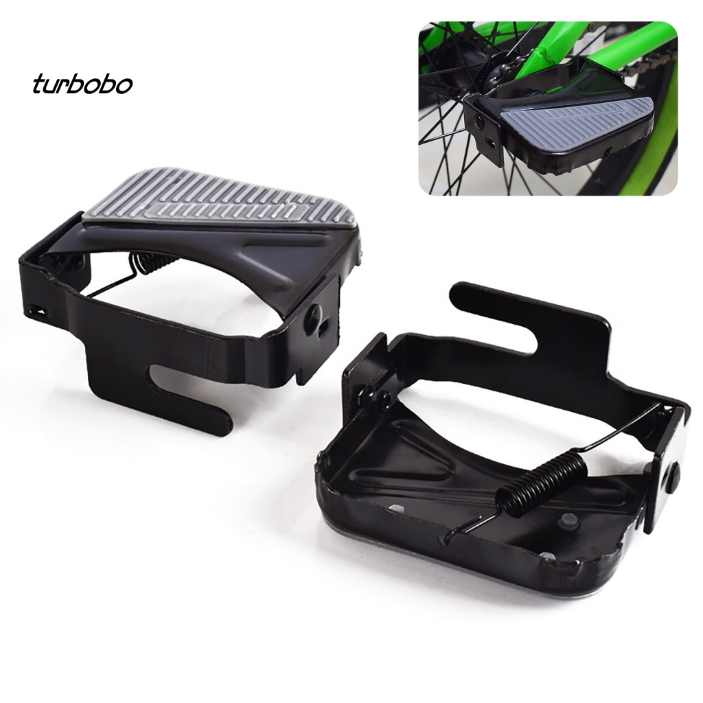 1 Cặp Bàn Đạp Chân Chống Trượt Bằng Thép Mangan Chuyên Dụng Cho Xe Đạp Điện / Xe Hơi