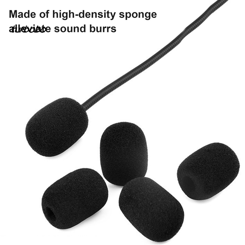 Set 10 Mút Xốp Mềm Chắn Gió Bọc Đầu Micro Thay Thế Chuyên Dụng Cho Các Cuộc Họp