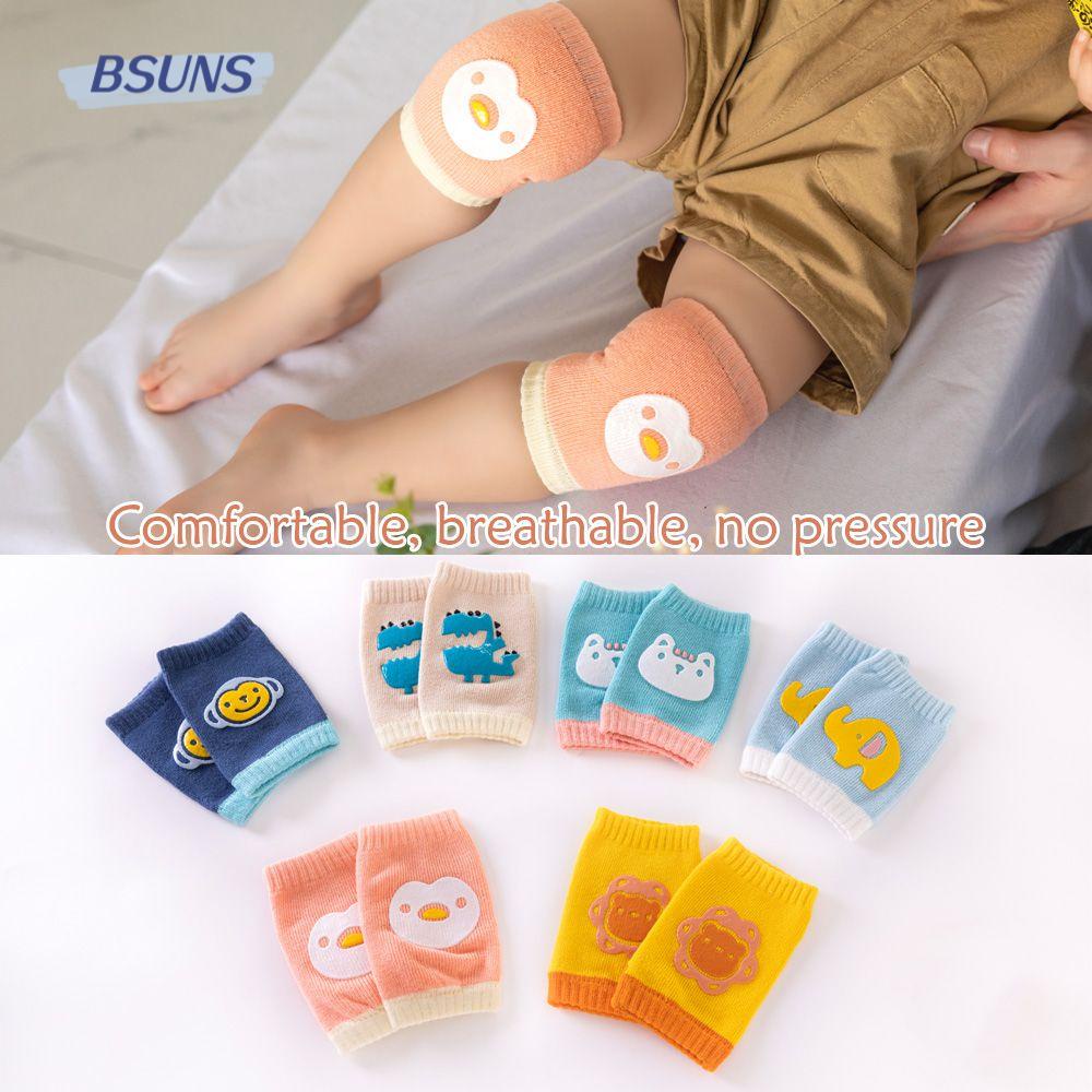 BSUNS 1 Cặp Vớ Giữ Ấm Đầu Gối Chống Trượt Dễ Thương Cho Bé