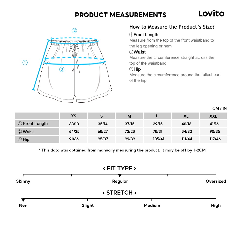 Quần short denim Lovito phối túi cơ bản thường ngày L10960