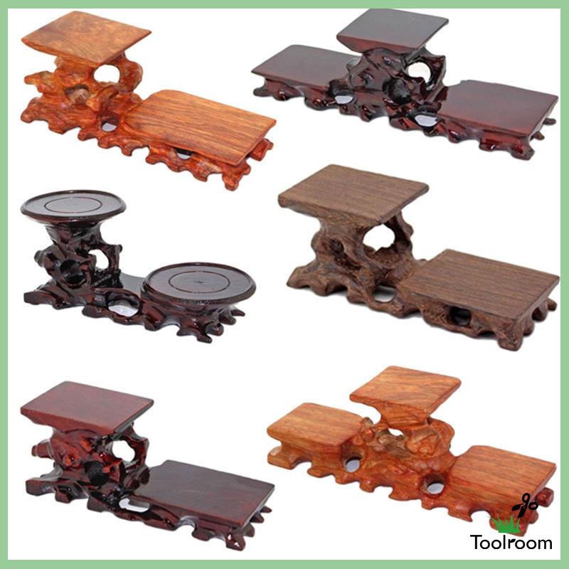 Giá Đỡ Trưng Bày Bình Trà Bằng Gỗ Phong Cách Vintage