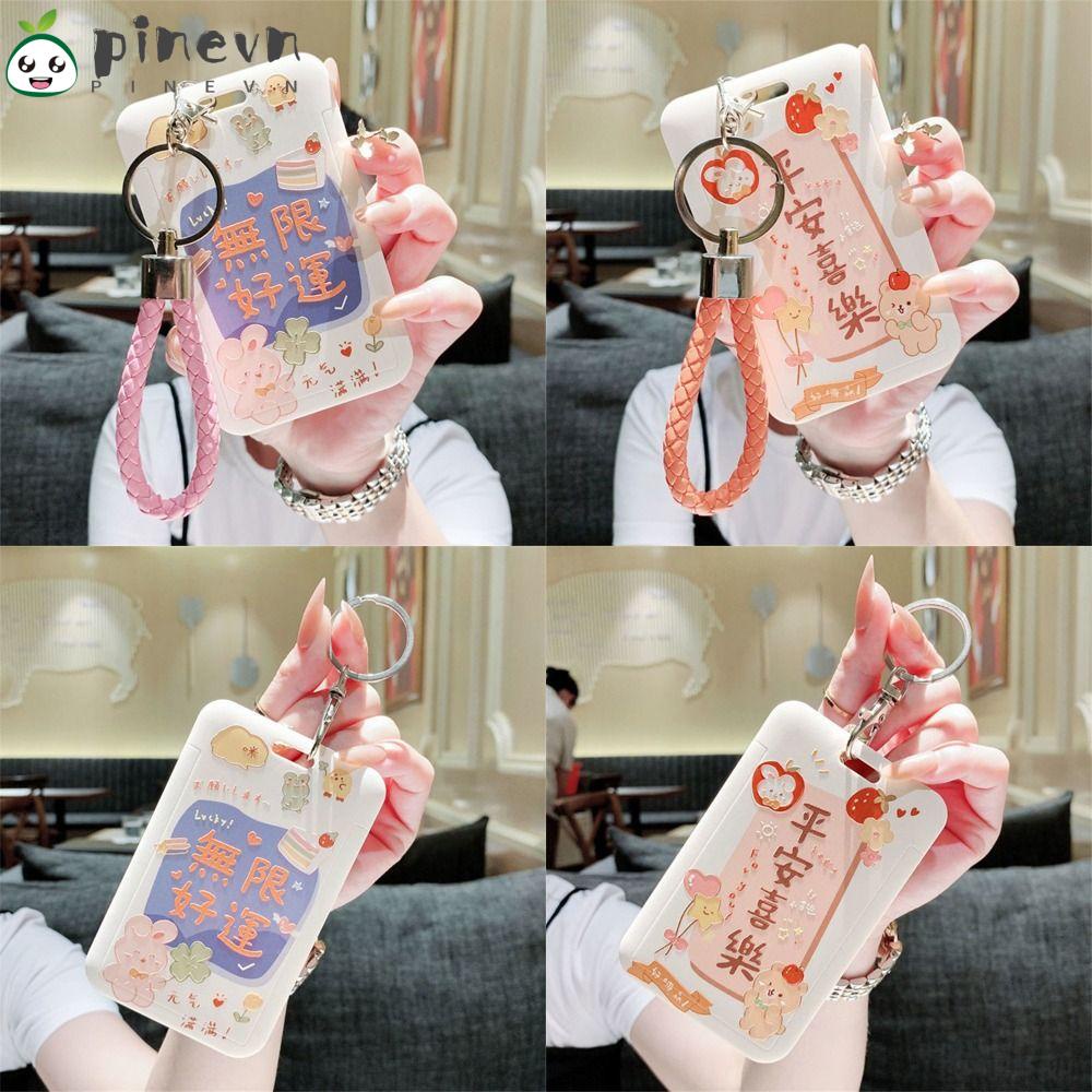 PINEVN Ví Nhựa Đựng Thẻ Tín Dụng / Xe Buýt Dễ Thương Cho Bé