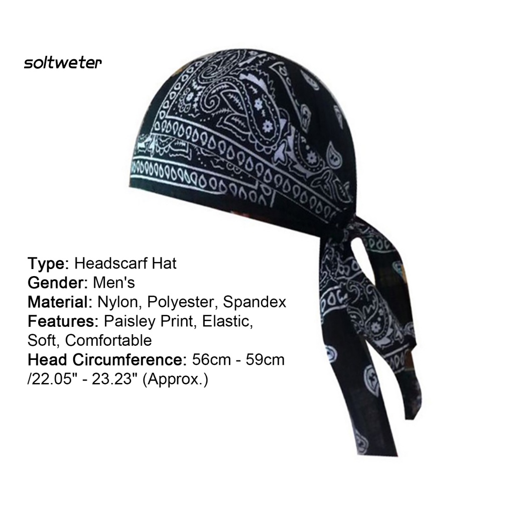 St Mũ Trùm Đầu Bandana In Họa Tiết Paisley Lái Xe Mô Tô Cho Nam Và Nữ