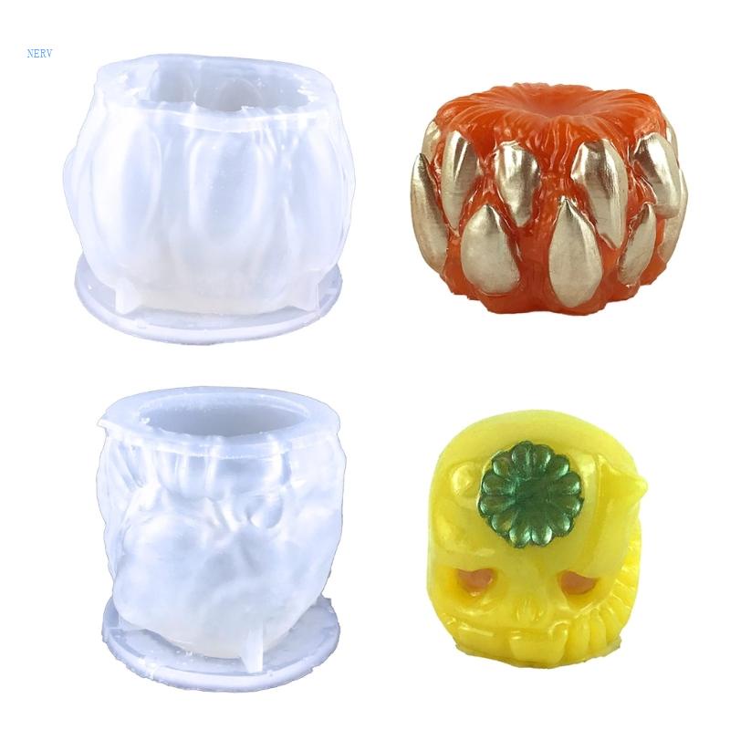 Khuôn Silicone Làm Nến Hình Bí Ngô Halloween